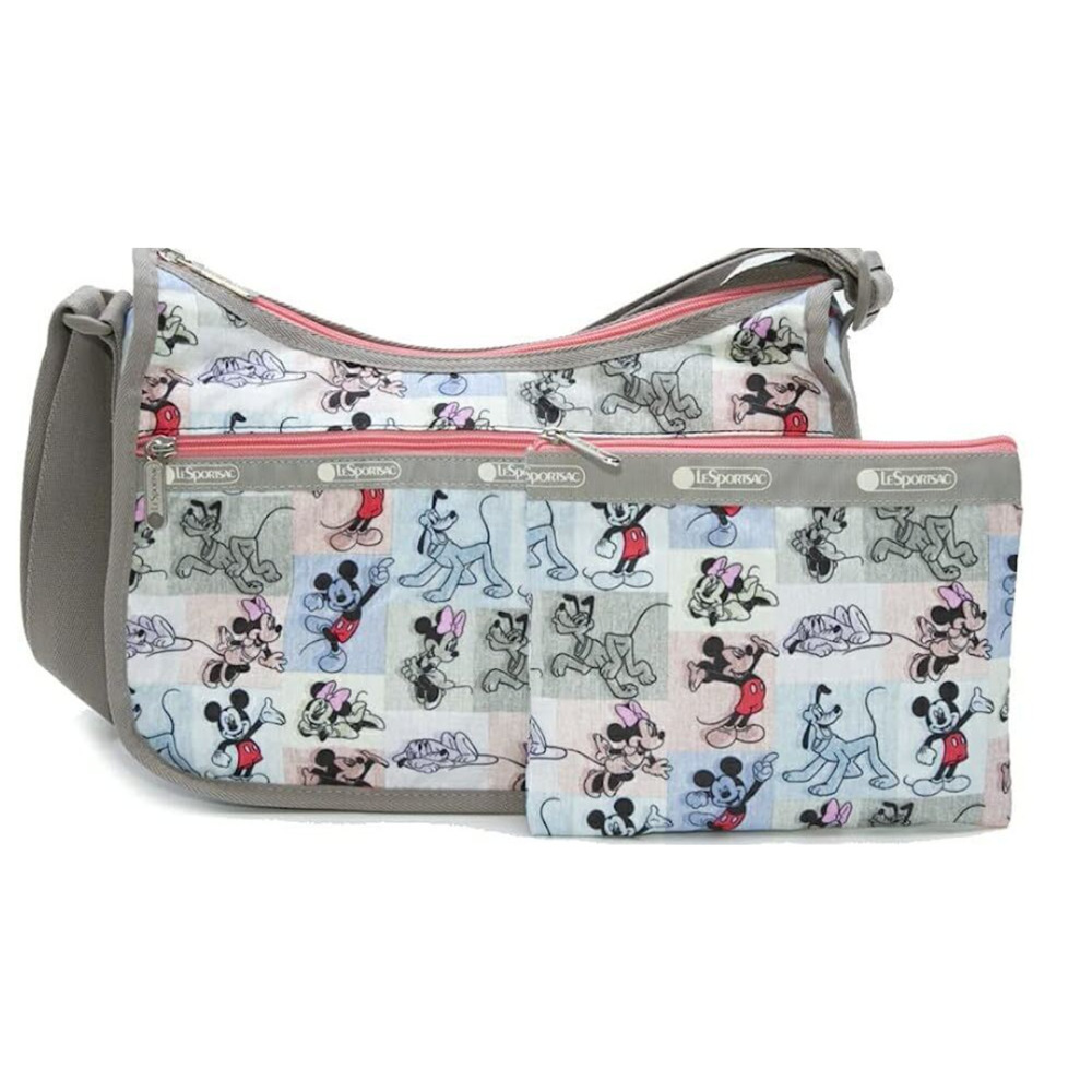 Lesportsac X Disney Mickey Friends Classic Hobo Crossbody Shoulder Tote Bag NWT